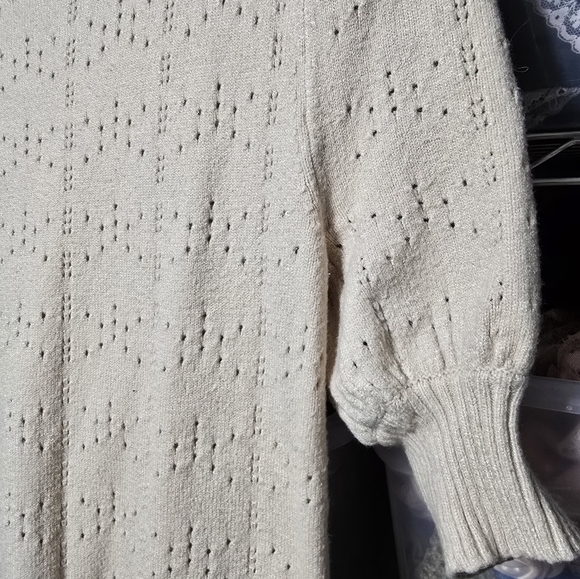 Cream Puff Short Sleeve Cottagecore Knit Sweater - Picture 7 of 8